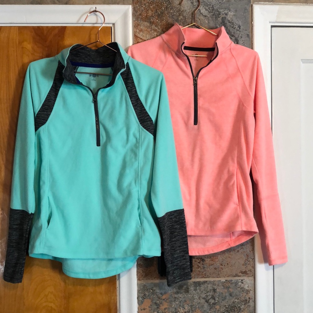 Kohls Fleece Workout Half Zip 2 pack